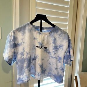Tie-Dye Blue Crop Tee - Unbranded Women’s Top